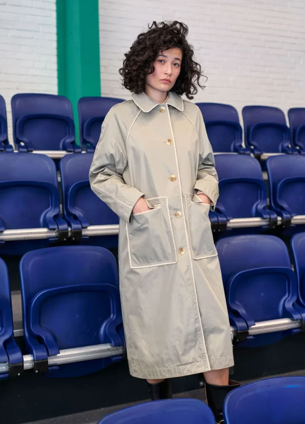 COS ARMY BINDED TRENCH COAT