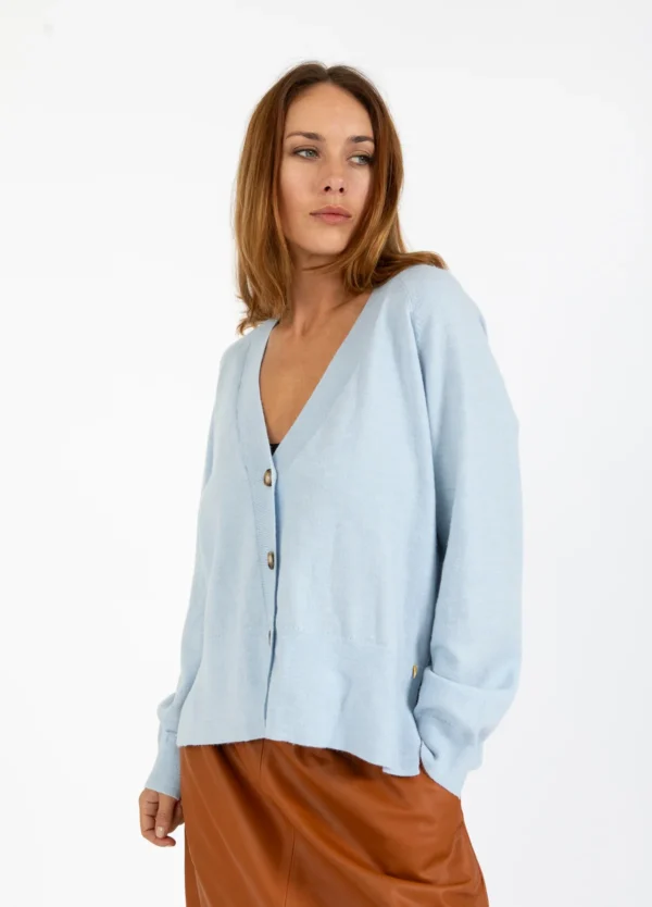 COS ICE BLUE COMFY CARDI