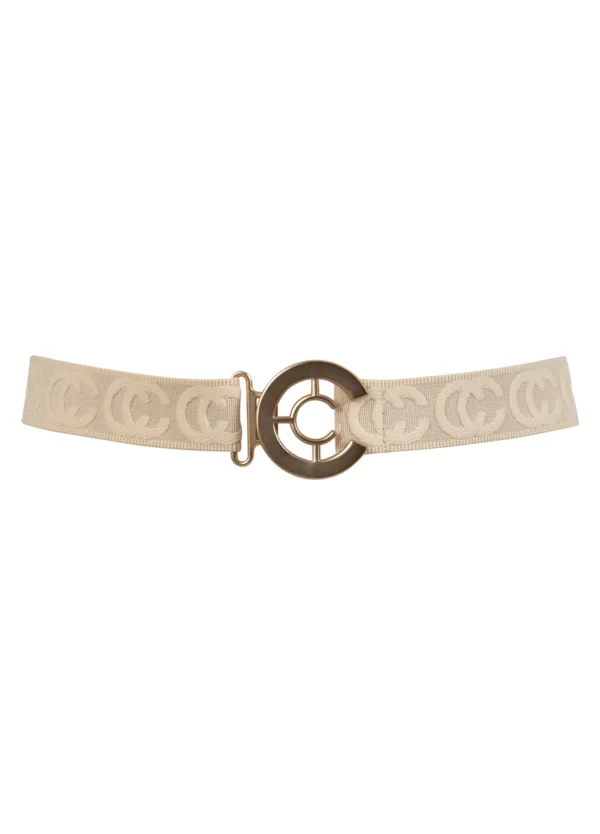 COS CREAM ELAST LOGO BELT