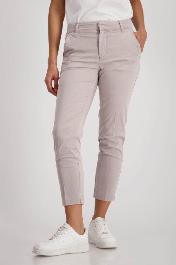 MON DARK LINEN CHINO TROUSERS