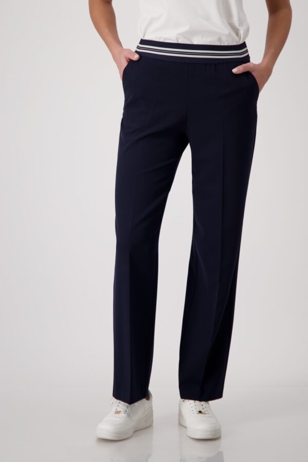 MON NAVY TROUSERS WITH BAND