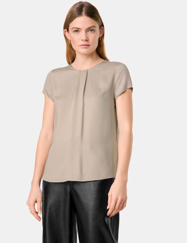 TAI WOODSMOKE SHORT SLV BLOUSE