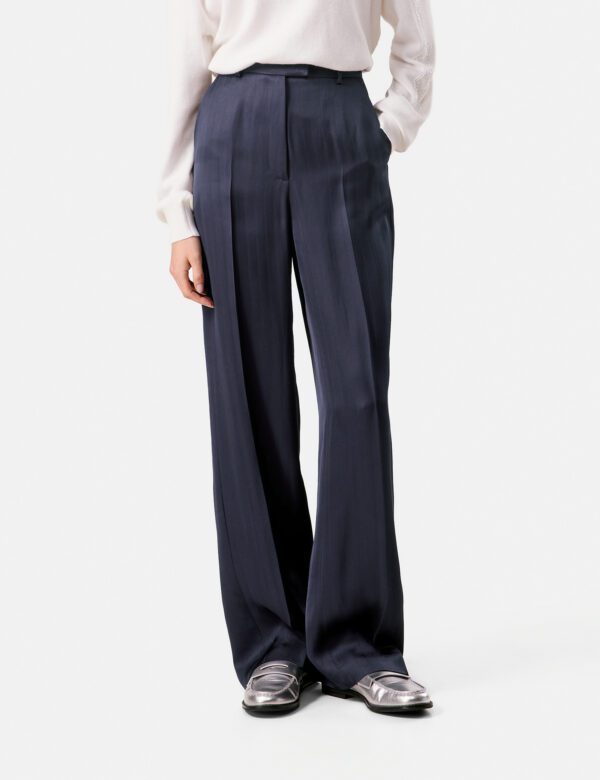 TAI NAVY WIDELEG TROUSERS