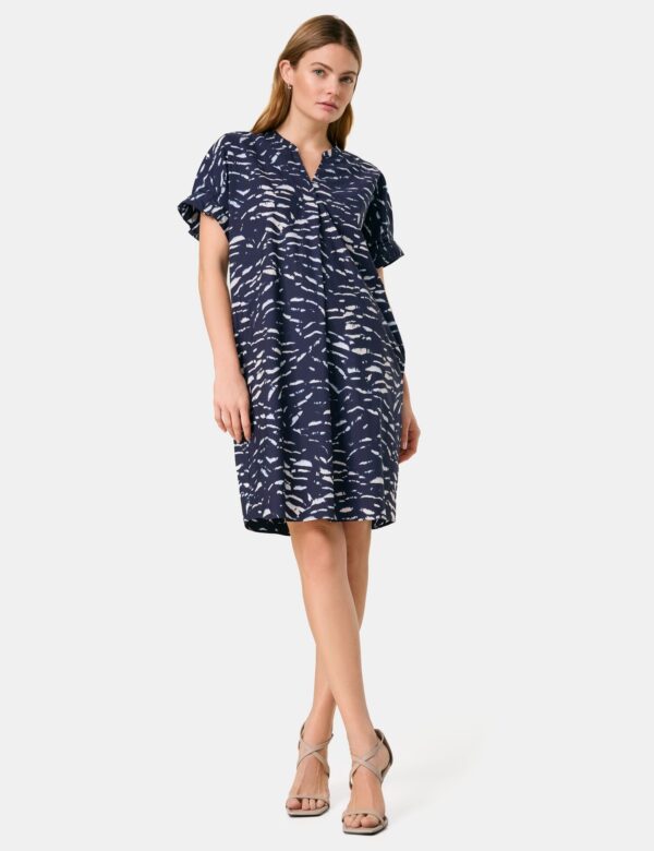 TAI NAVY PRINT DRESS