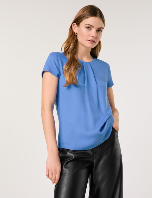 TAI REGATTA BLUE S SLV BLOUSE